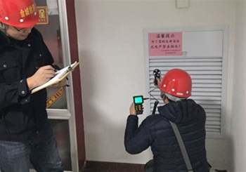 防排烟及通风消防检测工作现场